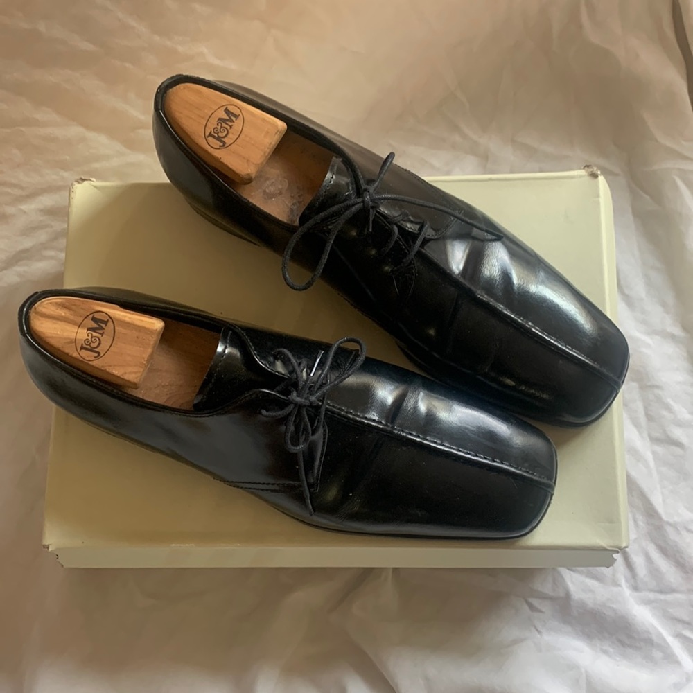 Prada Center Seam Leather Lace Ups